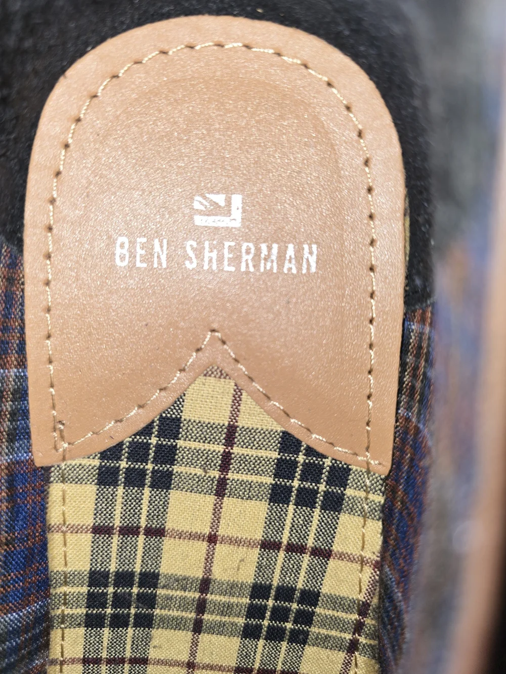 Ben Sherman Men's Brown Two-Tone Leather Wingtip Oxfords